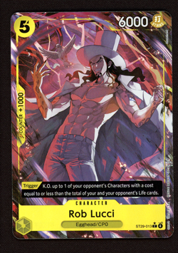Rob Lucci ST29-013 Borderless Promo - One Piece STARTER DECK Egghead English NM - Image 1