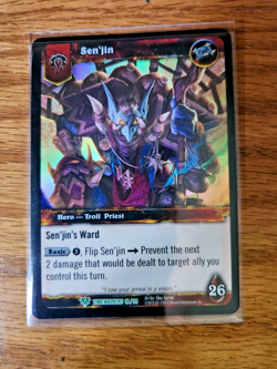 World of Warcraft TCG: Timewalkers Sen'jin Foil Hero Card - Image 1