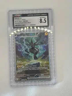 Pokemon SV Black Bolt #166/086 Zekrom ex SAR 2025 PSA 8 NM/MINT - Image 1