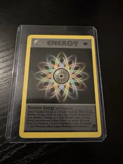 Pokemon Rainbow Energy Team Rocket 80/82 Rare 1st Edition Regular English Card - Image 1