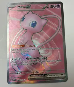 Pokemon TCG Mew EX 193/165 Ultra Rare Full Art Holo Card - Image 1
