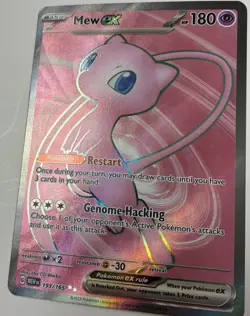 Pokemon TCG Mew EX 193/165 Ultra Rare Full Art Holo Card - Image 2