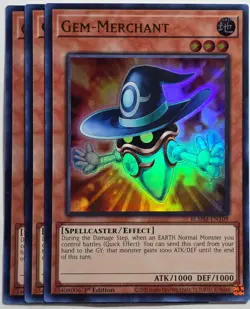 Yugioh x3 Gem-Merchant BLMM-EN109 Ultra Rare 1st Edition - Image 1