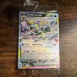 Sealed Pokemon Umbreon ex Prismatic Evolutions Holo Promo Stage Card - Image 1