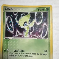 Pokemon TCG Celebi 029 Nintendo Promo Holo Basic 50 HP Leaf Slice English 1 card - Image 3