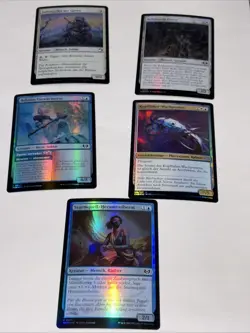 Lot of 5 Magic MTG 2021-2023 Foil German Card - Image 1