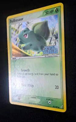 Bulbasaur 45/100 Crystal Guardians Reverse Holo Pokemon Card STAMPED - Image 4