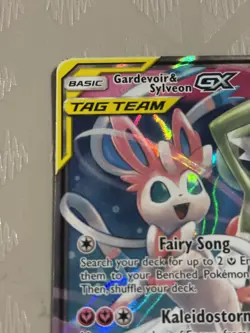 Pokemon TCG - Gardevoir & Sylveon GX Holo Card 130/214 Tag Team Unbroken Bonds - Image 2