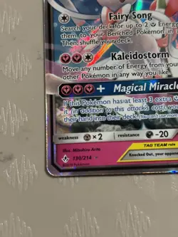 Pokemon TCG - Gardevoir & Sylveon GX Holo Card 130/214 Tag Team Unbroken Bonds - Image 4