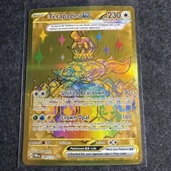 Terapagos ex 180/131 Prismatic Evolutions Gold Hyper Rare Pokemon Card 180/131 - Image 1