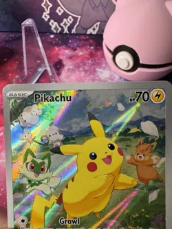 Pokemon Pikachu TCG SVP 88 Black Star Promo Holo Card Full Art, Near Mint/Mint - Image 2