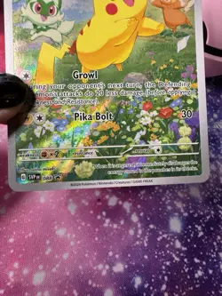 Pokemon Pikachu TCG SVP 88 Black Star Promo Holo Card Full Art, Near Mint/Mint - Image 3