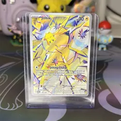 Pokemon Joltik 150/142 Stellar Crown Illustration Rare Full Art Holo Basic Card - Image 1