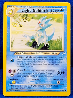 Light Golduck Neo Destiny Card Near Mint 47/105 Regular Pokemon Uncommon - Image 1