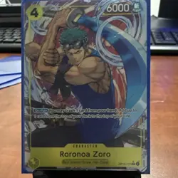 One Piece Roronoa Zoro OP15-113 SR EN Bandai Character Card 6000 HP - Image 1
