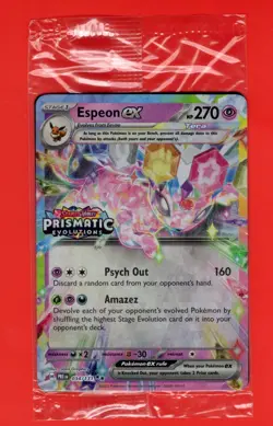 Espeon ex - (Prismatic Evolutions Stamp) 034/131 Miscellaneous Cards & Products - Image 1