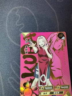 Kayou NARUTO Ultra Rare Foil Full Art Card TCG CCG NR-ZR-003 Sakura Haruno - Image 2