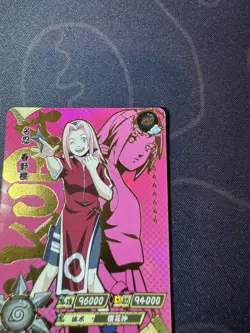 Kayou NARUTO Ultra Rare Foil Full Art Card TCG CCG NR-ZR-003 Sakura Haruno - Image 3