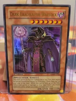 Yugioh! MP Dark Eradicator Warlock - SD6-EN001 - Ultra Rare - 1st Edition - Image 1