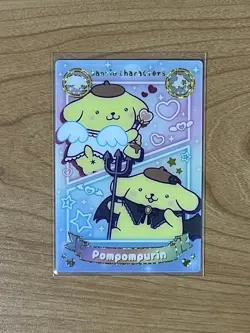 PomPomPurin Trading Card Wafers 7 Rare Card Excellent - Image 1