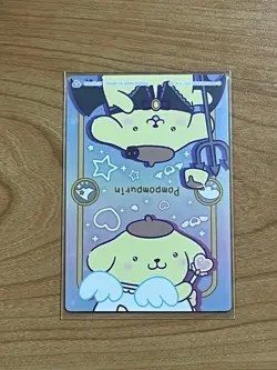 PomPomPurin Trading Card Wafers 7 Rare Card Excellent - Image 2