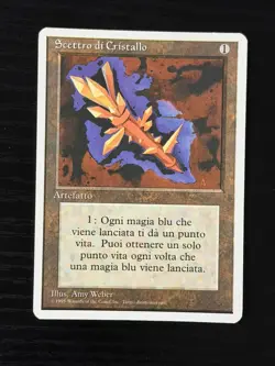 Magic MTG Italian Revised Crystal Rod Artist Proof Near Mint - Only 50 Exist! - Image 1