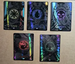 MTG Venom Secret Lair Raised Foil Mana Symbiote Set Spider Man (5 Cards) SLD - Image 1