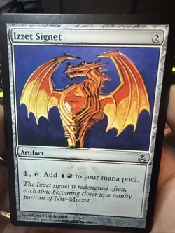 Izzet Signet Guildpact Misprint Mtg - Image 1