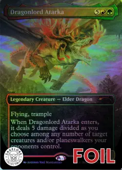 Dragonlord Atarka (Rainbow) - Secret Lair Grow Up So Fast - 1970 - NM Foil - Image 1