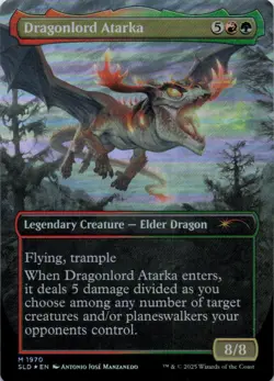 Dragonlord Atarka (Rainbow) - Secret Lair Grow Up So Fast - 1970 - NM Foil - Image 3