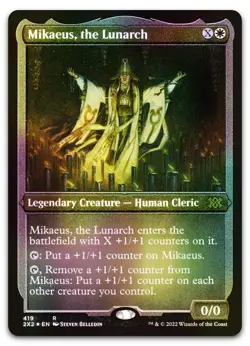 Mikaeus, the Lunarch (Foil Etched) #419 (NM) Double Masters 2022 2X2 Magic MTG - Image 1