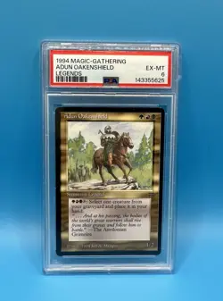 MTG Adun Oakenshield Legends Magic the Gathering PSA 6 Fast Shipping !!! - Image 1
