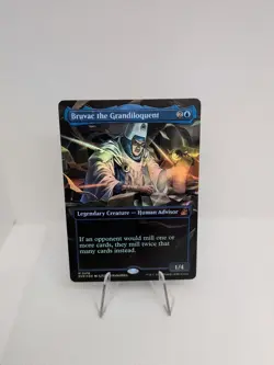 MTG Bruvac the Grandiloquent Foil Anime Borderless 418 RVR Ravnica Remastered - Image 1