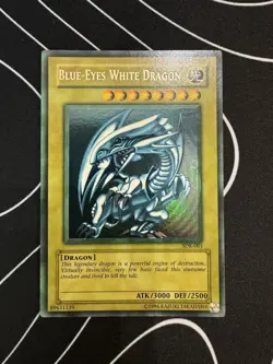 YuGiOh Blue Eyes White Dragon SDK-001 FADED Misprint Ultra Rare - Image 2