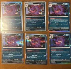 Pokemon TCG - Gengar 050/088 Perfect Order Rare English Holo 6 Card Lot - Image 1