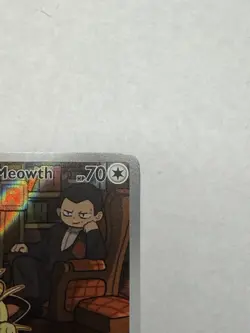 Pokemon Team Rocket's Meowth 203/182 Sv10 Destined Rivals Full Art Holo - Image 4