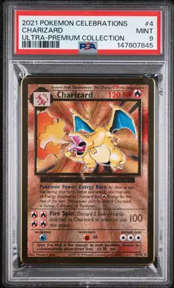 2021 POKEMON CELEBRATIONS ULTRA-PREMIUM COLLECTION #4 CHARIZARD PSA 9 - Image 1