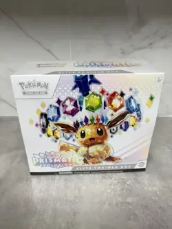 Pokemon Prismatic Evolutions ETB Elite Trainer Box Sealed English (Ripped) - Image 1