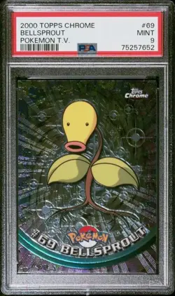 PSA 9 MINT BELLSPROUT 2000 TOPPS POKEMON TV #69 GRADED POCKET MONSTER *PM-TPHLC - Image 1