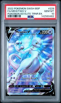 Fa/Mewtwo V Pokemon Swsh Black Star Promo #229 PSA 10 Gem Mint - Image 1