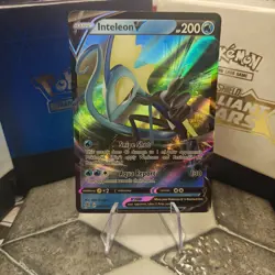 Pokemon INTELEON V 049/192 Rebel Clash - ULTRA RARE HOLO - MINT - Image 1