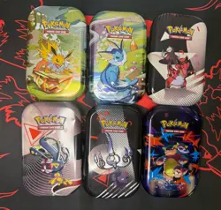 Pokemon Mini Tins Empty Lot Of 6 - Image 1