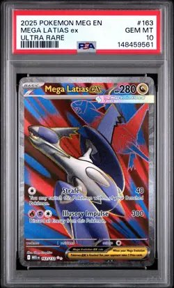 (PSA 10) Pokemon: Mega Evolutions – Mega Latias ex #163 [Full Art/Ultra Rare] - Image 1