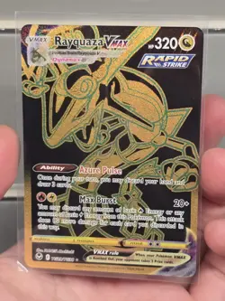 Pokemon TCG Rayquaza Vmax TG29/TG30 NM Pack Fresh Gold Card - Image 1