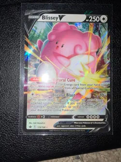 BLISSEY V 119/198 HOLO RARE V CHILLING REIGN POKEMON NM/M - Image 1