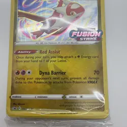SEALED Pokemon Fusion Strike Prerelease Latias Black Star Promo Pack SWSH171 - Image 3