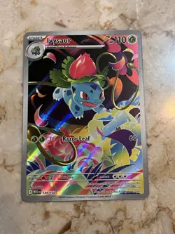 NM+ Ivysaur Illustration Rare IR AR 134/132 Mega Evolution Pokemon TCG English - Image 1