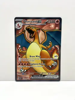Pokemon TCG Charizard EX 183/165 SV: 151 Ultra Rare Full Art Holo NM - Image 1