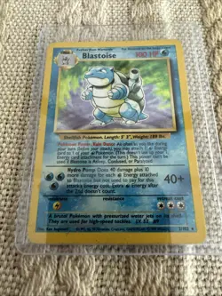 Pokemon Blastoise Base Set 2 2/102 Holo Rare - Image 2