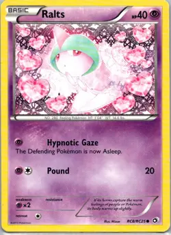 Pokemon TCG Ralts RC8 Legendary Treasures Holo MP - Image 1